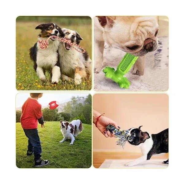 KIPRITII Juguetes masticables para perros Paquete de 18