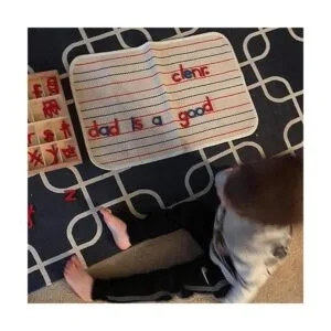 Alfombras de trabajo Montessori de algodón Montessori para