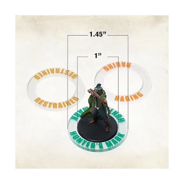 Tidyboss DND Anillos acrílicos de condición en miniatura_3