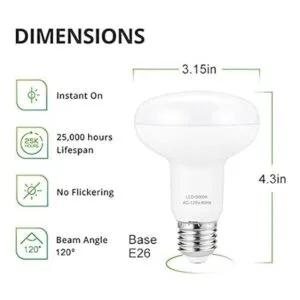 Bombillas LED BR25R25 luces de inundación regulables de_2