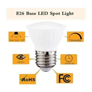 Bombilla LED PAR16 intensidad regulable 7 W 65 W base