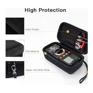 KAIWEETS HT118A Funda rígida para multímetro de viaje con_3