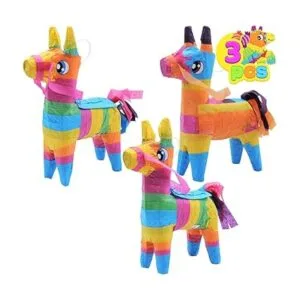 3 piezas de mini piñatas de burro de 7.5 x 5.5 pulgadas_2