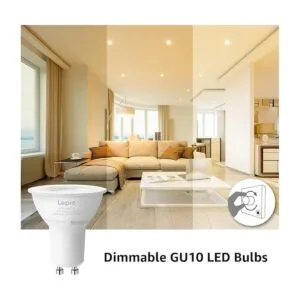 Lepro Bombillas LED GU10 regulables 3000 K color blanco_3