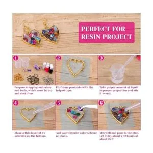 Shynek Biseles abiertos para resina 60 colgantes de