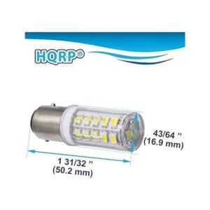 HQRP BAY15d 33LED SMD2835 Bombilla LED blanca fría