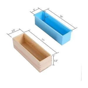 KEILEOHO 2 Pack de moldes de jabón de silicona 42oz molde_2