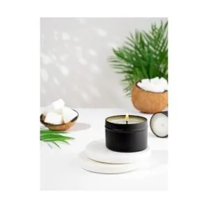 Latas de vela negras de 5 onzas línea de llenado de 4