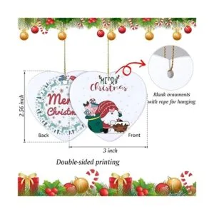 Adornos de cerámica para decoración de árbol de Navidad