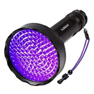 GLOSSDAY Linterna de luz negra 128 linternas UV LED