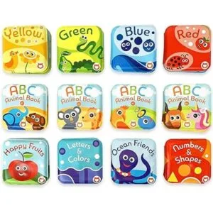 Super Bath Book Juego de 12 frutas amigos del océano_3