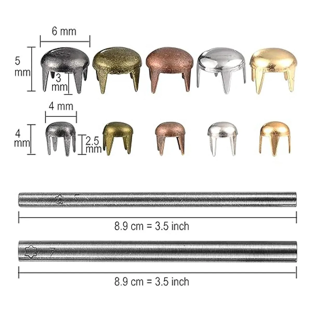 Juego de 2700 piezas de cuentas redondas de colores