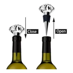 JETKONG 3 tapones de vino de cristal tapón de botella de_5