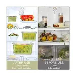LUXEAR Recipientes de verduras para refrigerador_5