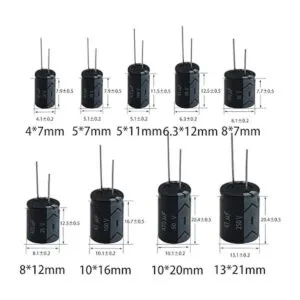 Condensador electrolítico 4.7uF 47uF 470uF 10V 16V 25V 50V_4