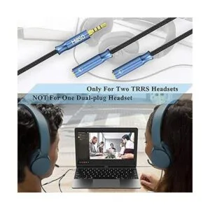 MillSO Divisor de auriculares de 0.138 in 4 polos cable_2