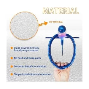 Paquete de 2 aviones de juguete con luz LED 17.5