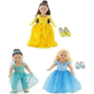 Emily Rose Conjunto de ropa de princesa para muñecas de_1