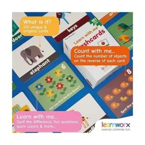 Learnworx Tarjetas didácticas para niños pequeños 101_5