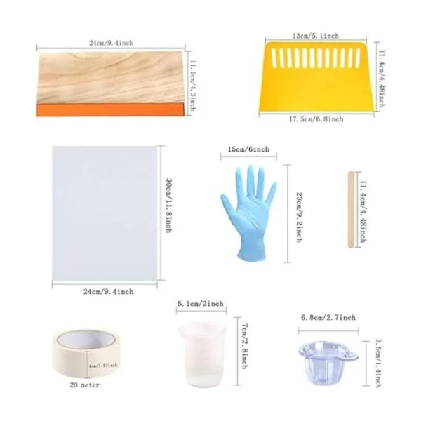 Pllieay Kit de serigrafía de 42 piezas con instrucciones