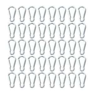 50 clips de mosquetón pequeños de aluminio mini mosquetón_1