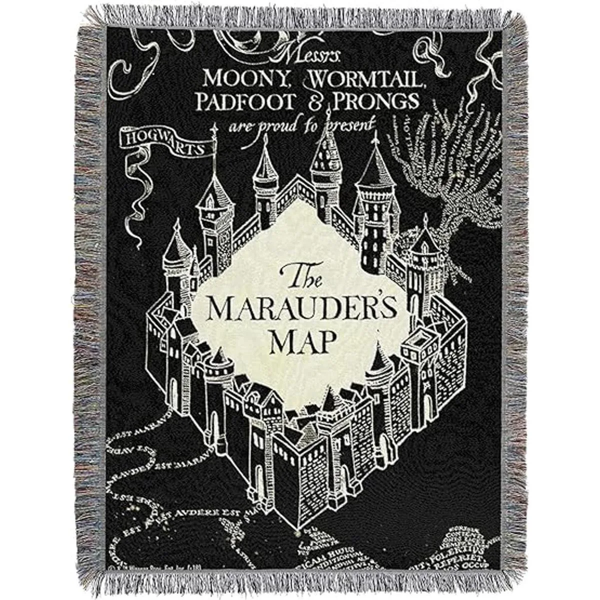 Northwest Manta tejida de tapiz 48 x 60 pulgadas mapa_1