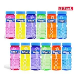 JOYIN Paquete de 12 botellas de burbujas solución de_2
