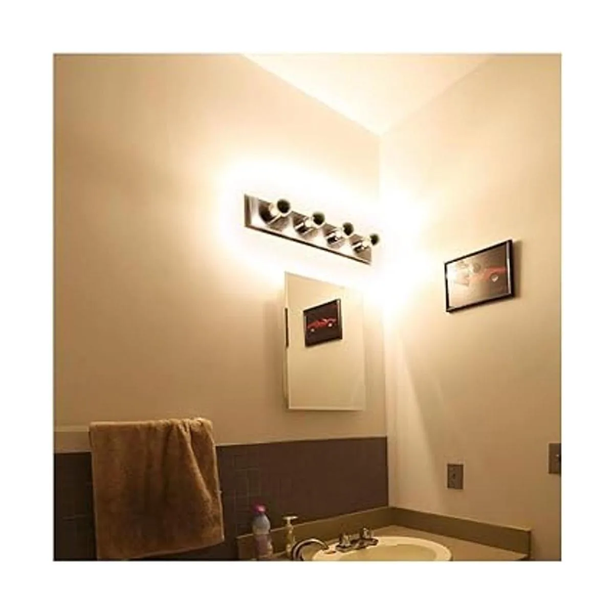 MD Lighting Bombilla E26 de 8 W semitransparente G25