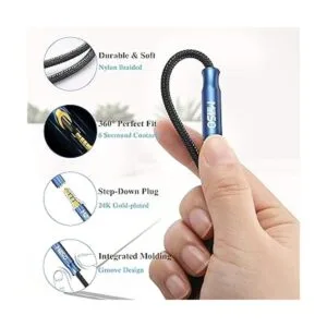 MillSO Divisor de auriculares de 0.138 in 4 polos cable_5