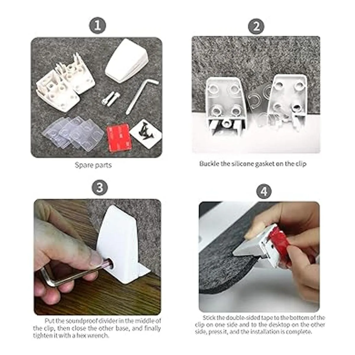 MYOYAY Divisor de privacidad para escritorio 40 x 12_5