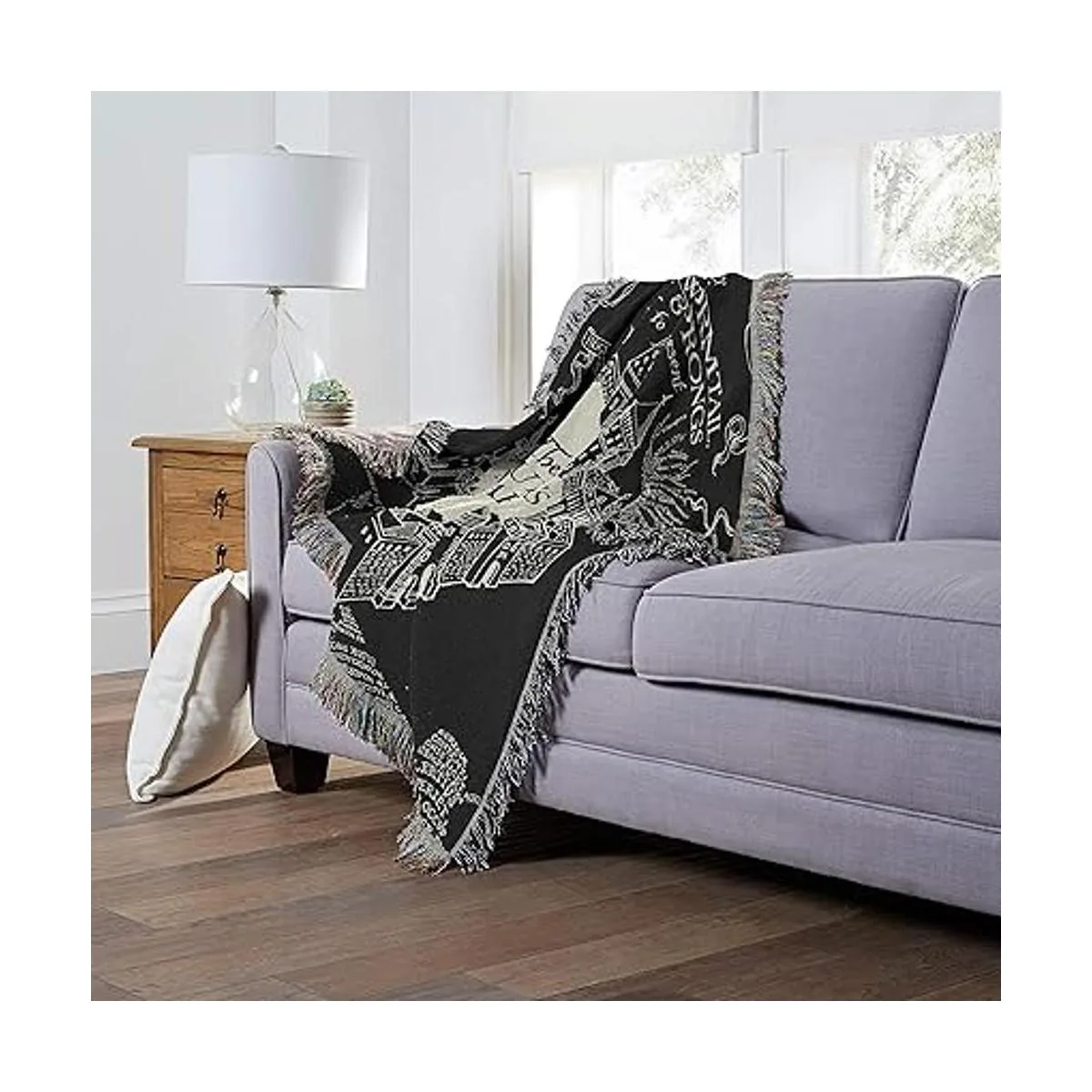 Northwest Manta tejida de tapiz 48 x 60 pulgadas mapa_2