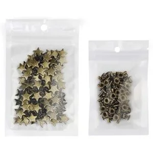 100 juegos de remaches de estrella de bronce de 0.472 in