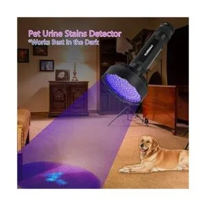 GLOSSDAY Linterna de luz negra 128 linternas UV LED