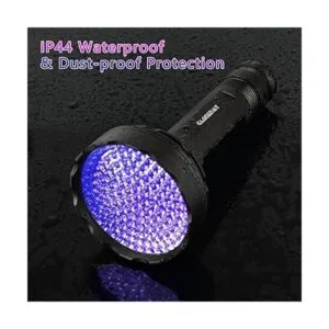 GLOSSDAY Linterna de luz negra 128 linternas UV LED