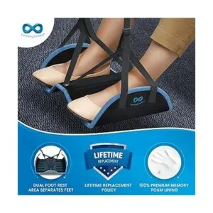 Everlasting Comfort Reposapiés ergonómico para avión_3