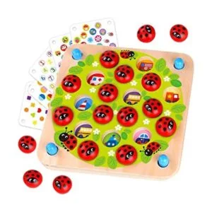 Nene Toys Ladybugs Garden Juego de memoria de madera a_1