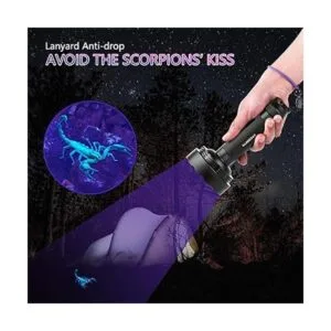 GLOSSDAY Linterna de luz negra 128 linternas UV LED