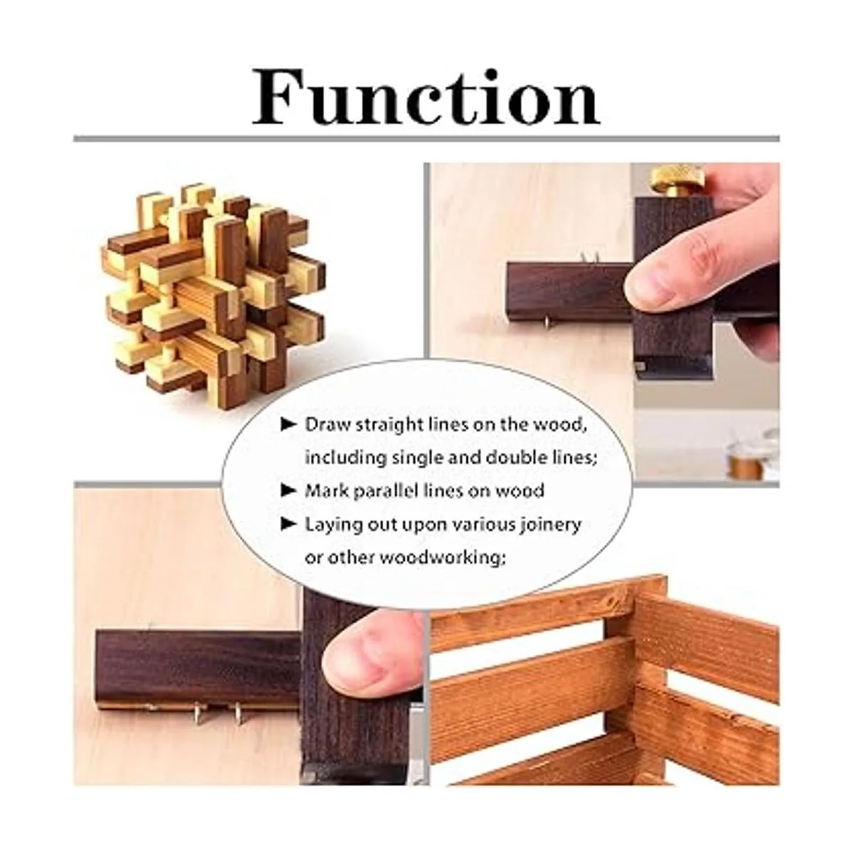 Calibre de mortaja para carpintería calibre cuadrado de