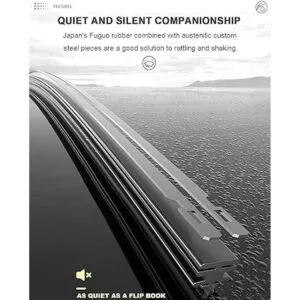 Juego de 2 limpiaparabrisas delanteras de repuesto para BMW._3