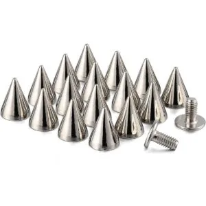 Pinchos y pernos de 0.374 in de metal con punta de cono de