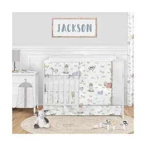 Sweet Jojo Designs Farm Animals Baby Boy Girl Manta de_2