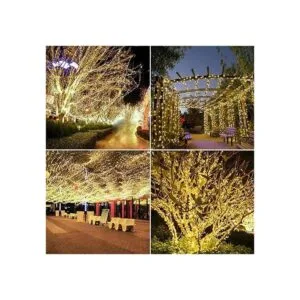 Paquete de 2 100 luces LED solares de 42 pies 8 modos de_6