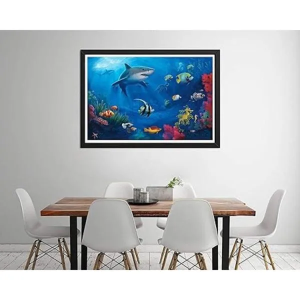 Pintura de diamantes 5D con diseño de mundo submarino