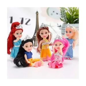Liberty Imports Juego de 6 muñecas de princesa de bolsillo