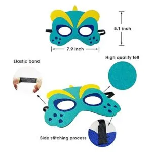 Máscaras de dinosaurios para fiestas paquete de 24_3