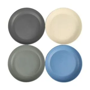 Shopwithgreen Platos reutilizables de plástico de trigo_3