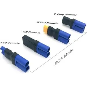 FLY RC EC5 macho a EC3 Deans T XT60 Tracxas enchufe hembra_2