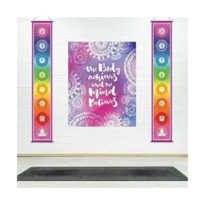 Funnytree Tapiz grande de yoga de 12 x 71 pulgadas diseño_4