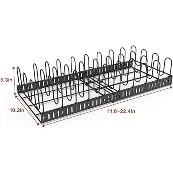 Organizador de tapa de recipiente de alimentos expandible_4