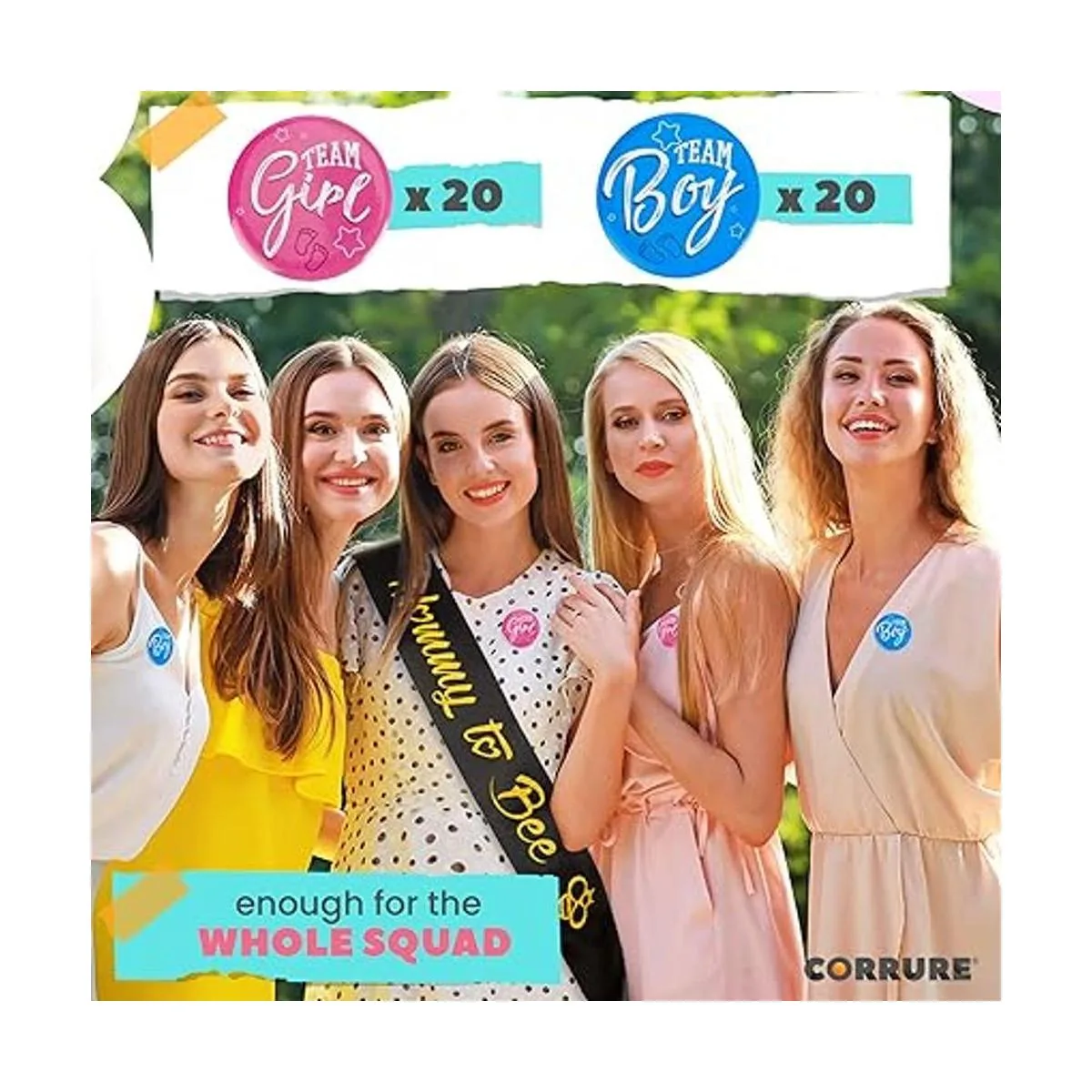 Corure 40 pines de botón de revelación de género de 2_5